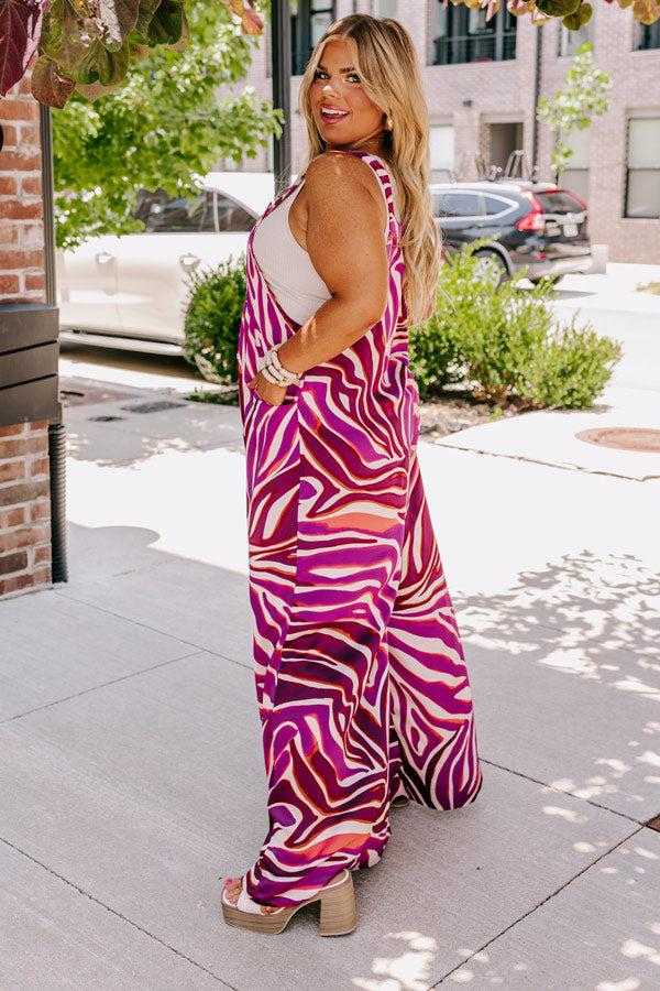 Impressions Ivy Lane Satin Jumpsuit Curves