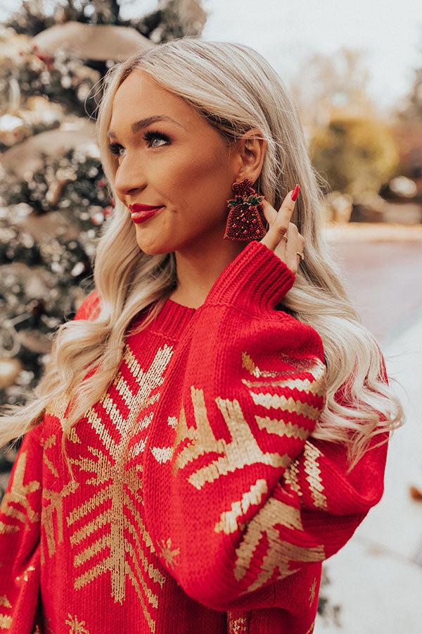 Impressions Jingle Bells Beaded Earrings