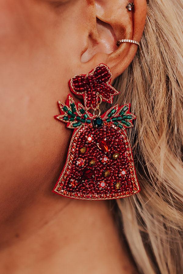 Impressions Jingle Bells Beaded Earrings
