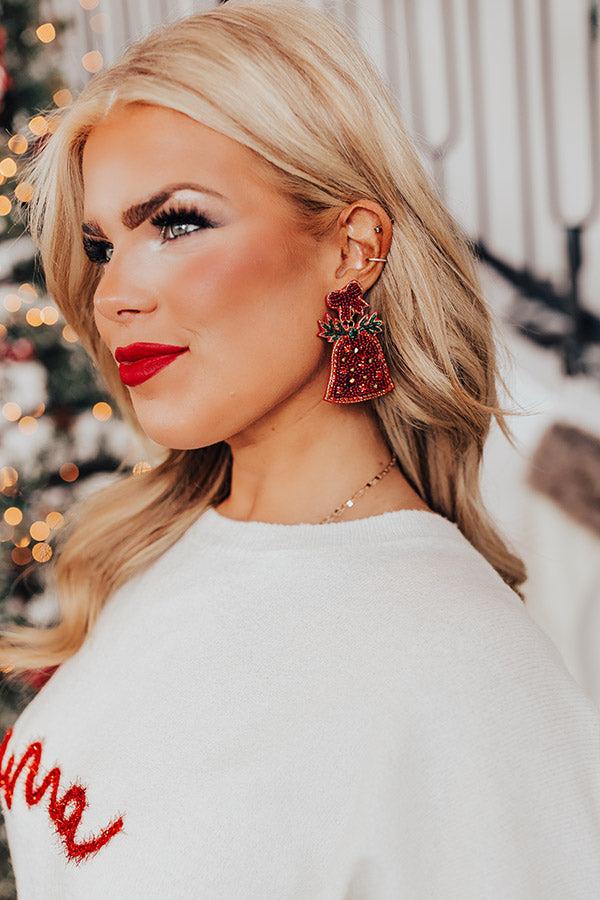 Impressions Jingle Bells Beaded Earrings