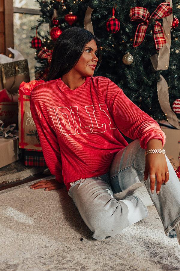 Impressions Jolly Graphic Tee In Red