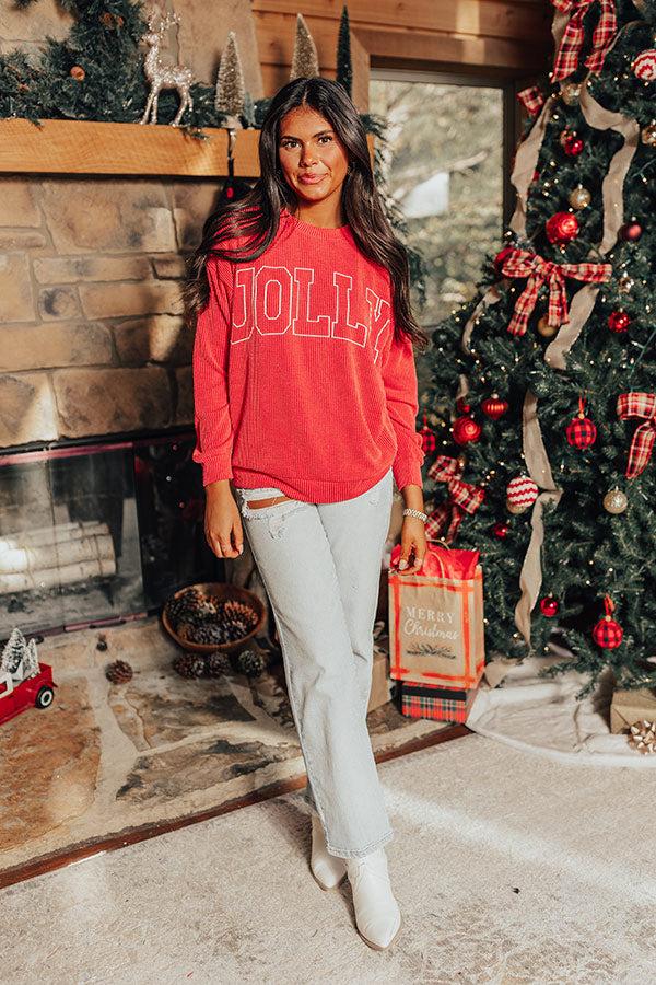 Impressions Jolly Graphic Tee In Red