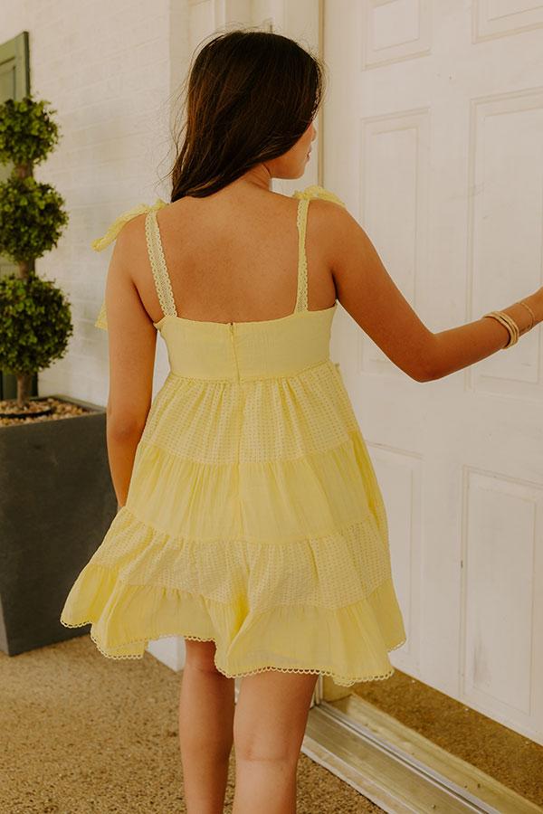 Impressions Joyful Smile Tiered Mini Dress