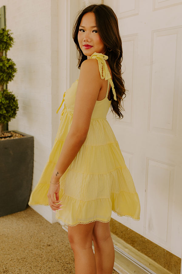 Impressions Joyful Smile Tiered Mini Dress