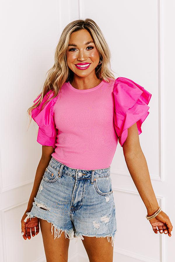 Impressions Keen On You Bodysuit In Bubblegum Pink