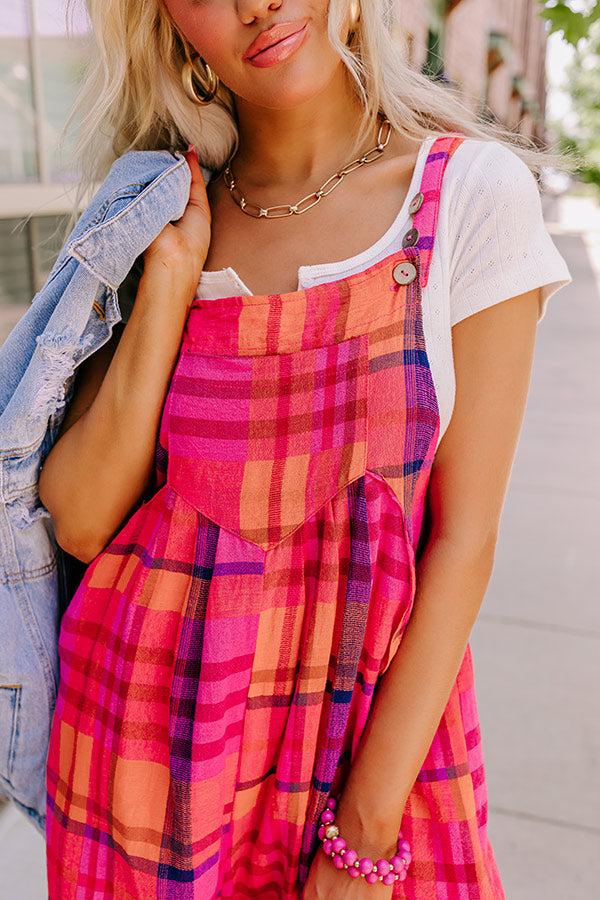 Impressions Keeping Interest Linen-Blend Jumpsuit