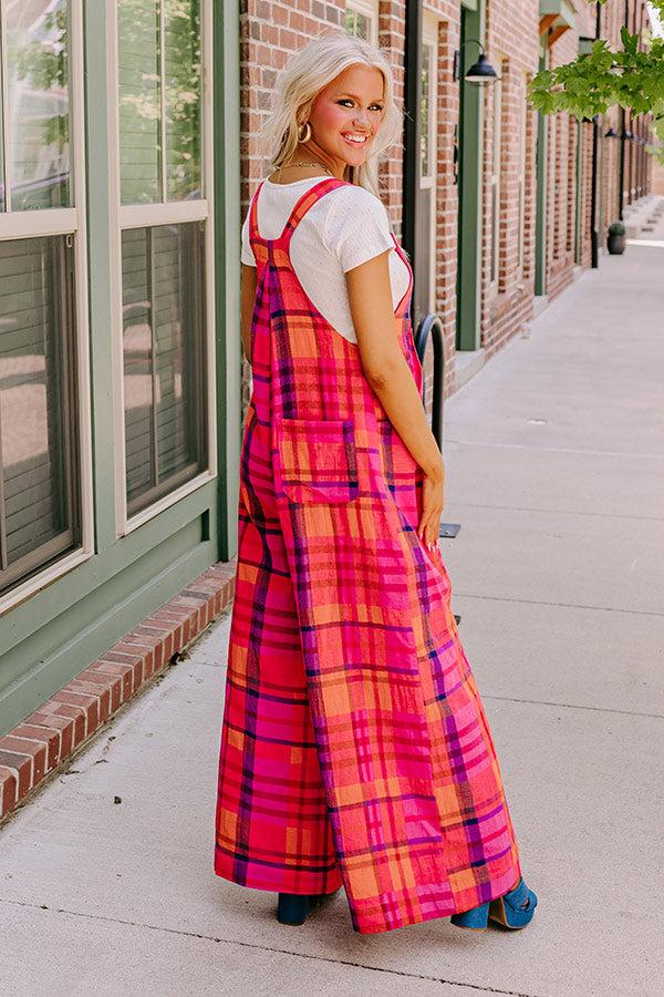 Impressions Keeping Interest Linen-Blend Jumpsuit