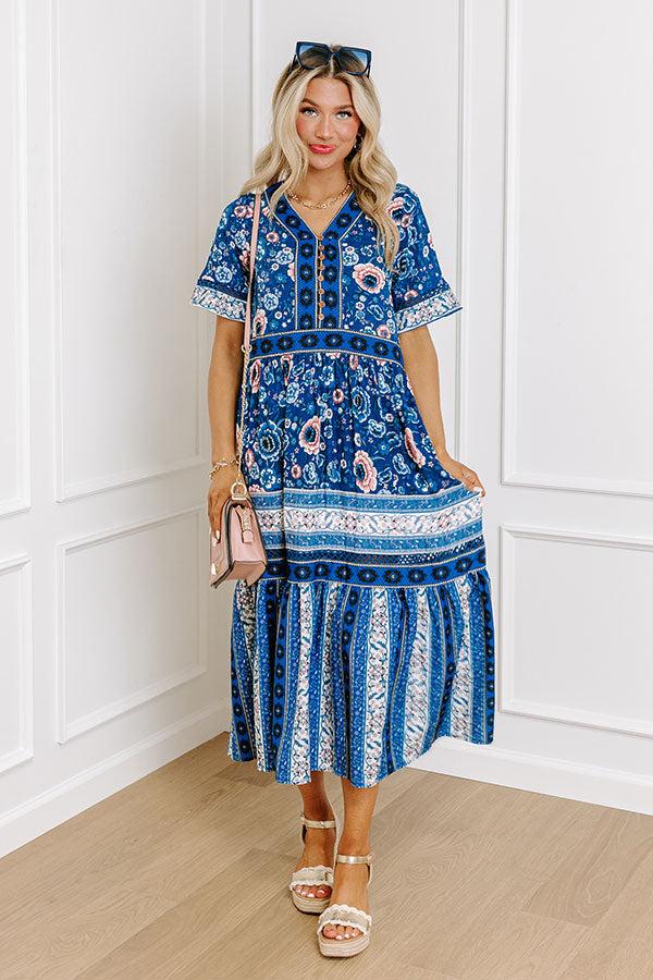 Impressions Key Largo Brunch Floral Midi