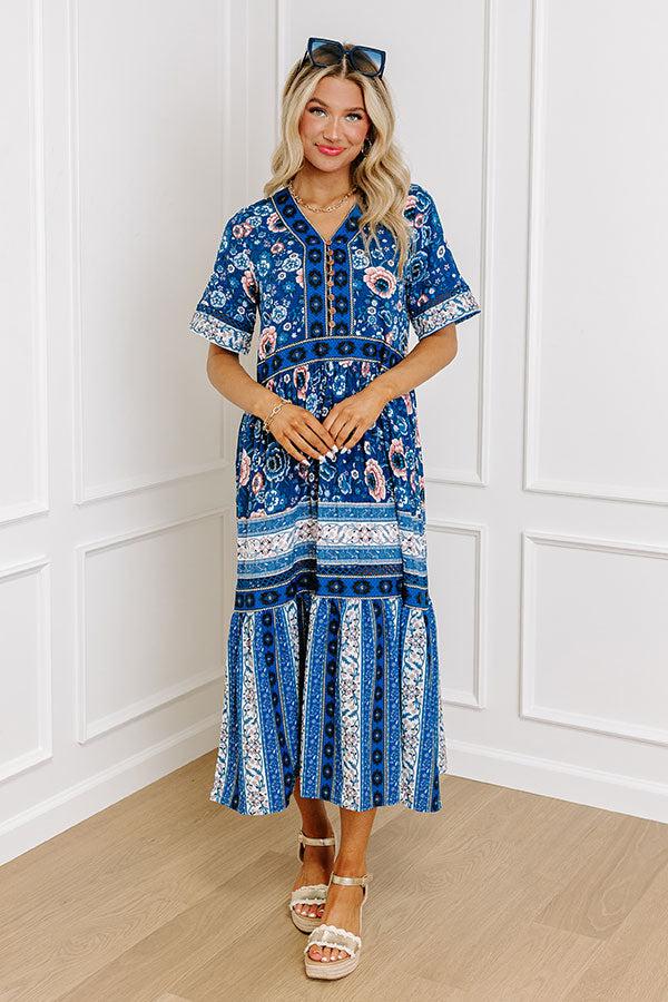 Impressions Key Largo Brunch Floral Midi