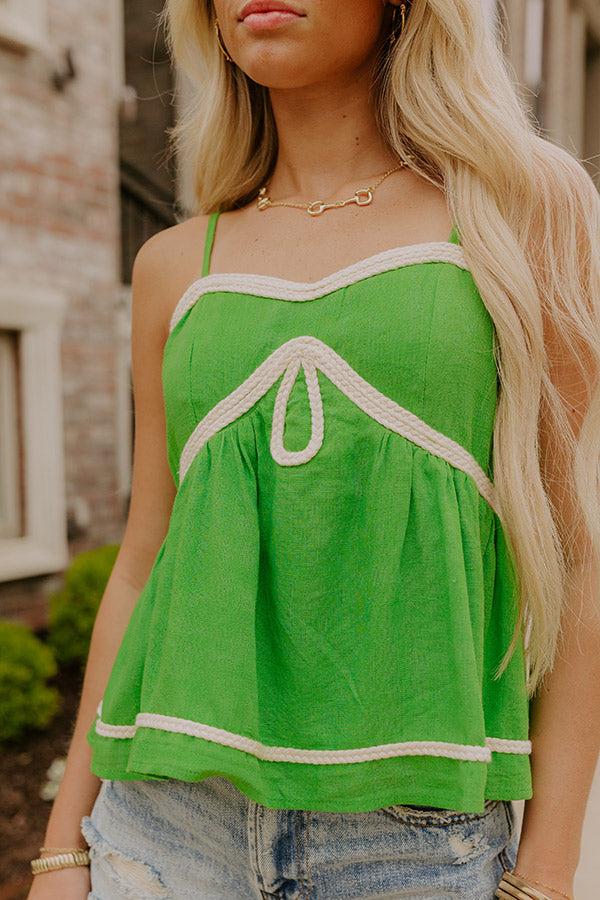 Impressions Key Largo Cutie Linen-Blend Top