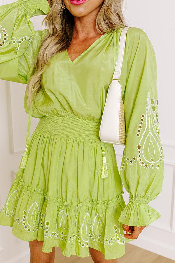 Impressions Key West Cutie Eyelet Mini Dress