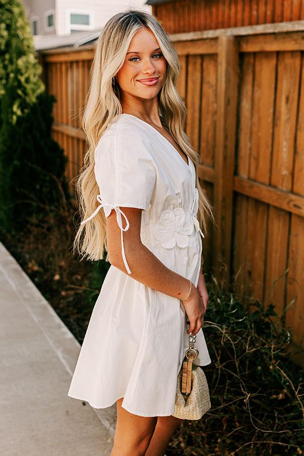 Impressions Kind Energy Mini Dress In White