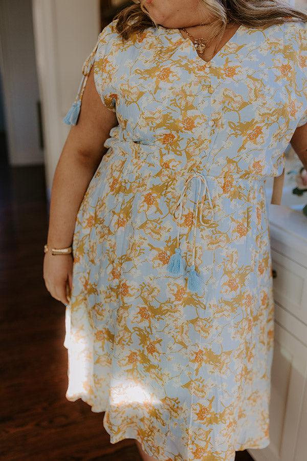 Impressions Kind Moment Floral Mini Dress Curves