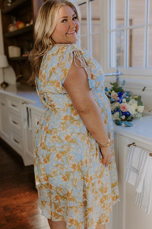 Impressions Kind Moment Floral Mini Dress Curves