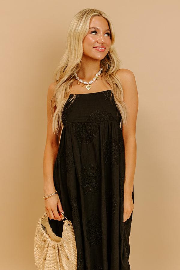 Impressions Kind Soul Embroidered Midi Dress