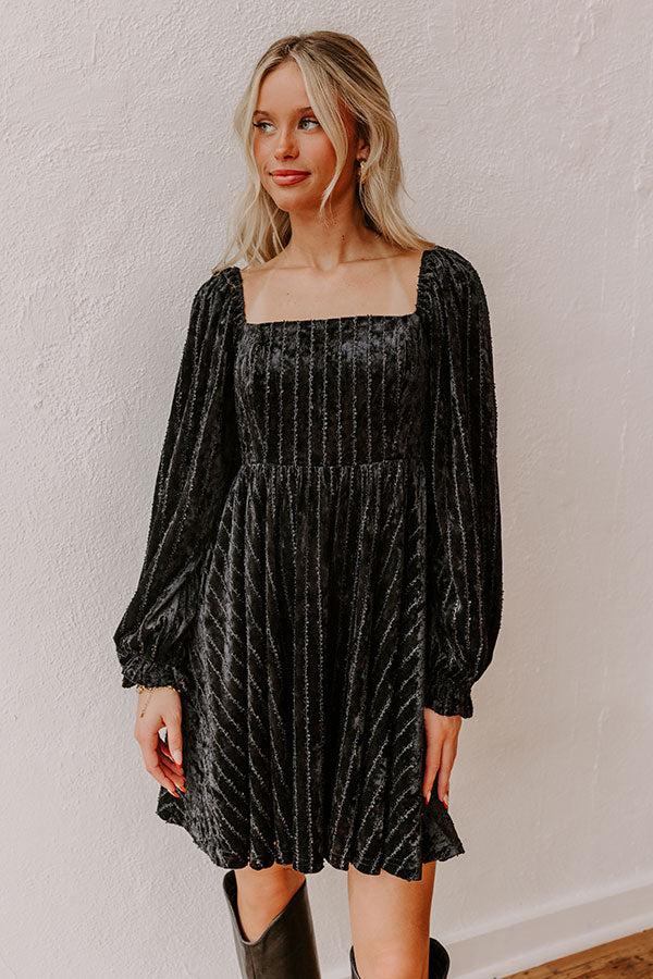 Impressions Kiss At Midnight Velvet Mini Dress