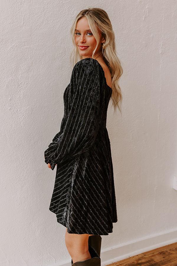 Impressions Kiss At Midnight Velvet Mini Dress