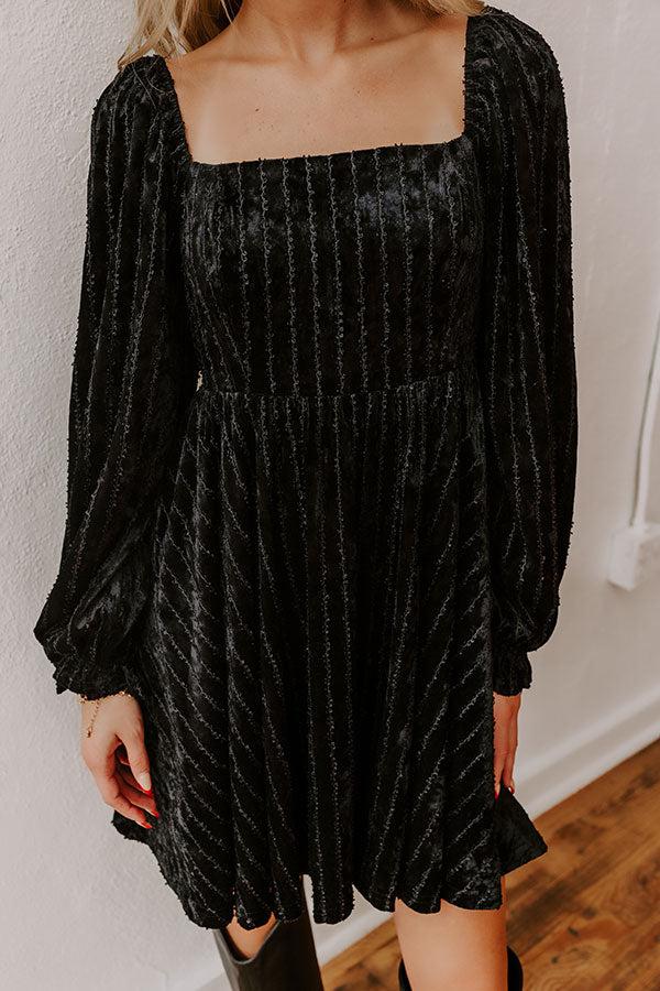 Impressions Kiss At Midnight Velvet Mini Dress