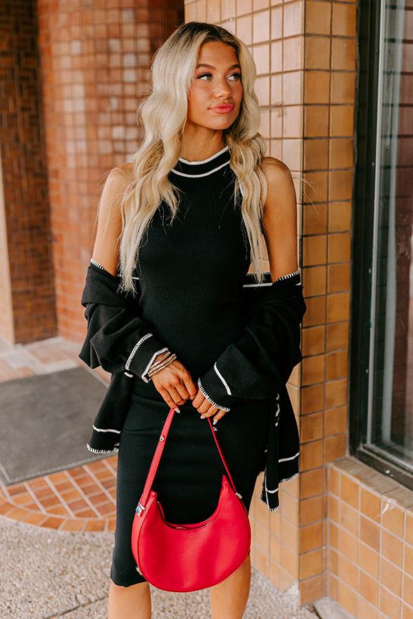 Impressions L.A Bound Knit Midi in Black