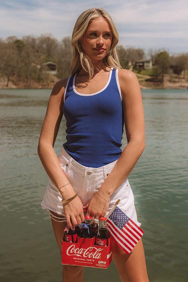 Impressions Lake Life Seamless Tank in Royal Blue