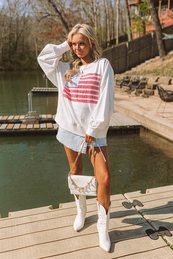 Impressions Lakefront Liberty Oversized Sweatshirt