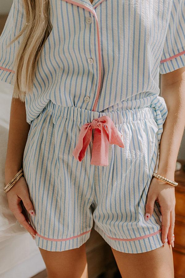 Impressions Lakeside Bliss Stripe Pajama Shorts