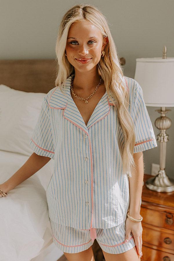 Impressions Lakeside Bliss Stripe Pajama Top