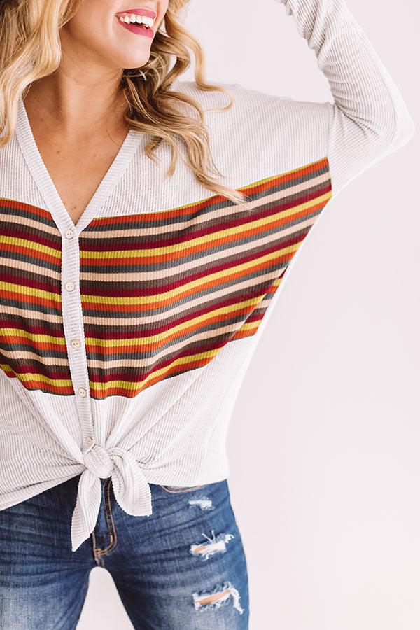 Impressions Latte Run Knotted Tee