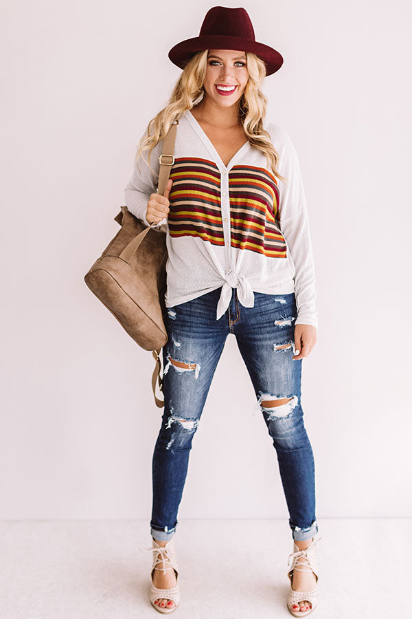 Impressions Latte Run Knotted Tee