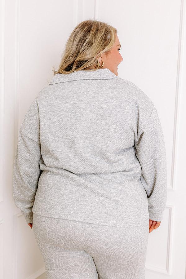 Impressions Lattes First Sweatshirt In Grey Curves