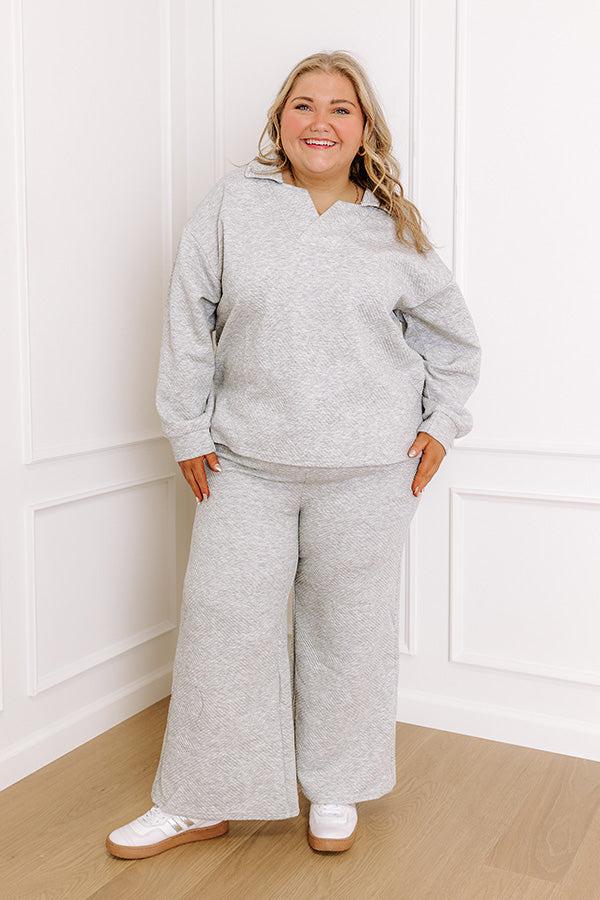 Impressions Lattes First Sweatshirt In Grey Curves