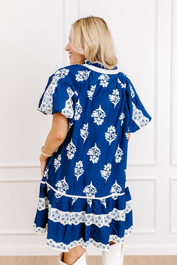 Impressions Lei And Mai Tais Floral Mini Dress