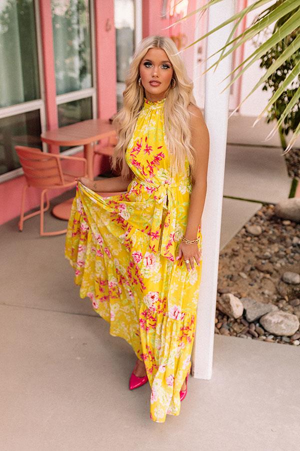 Impressions Let's Get Tropical Floral Maxi