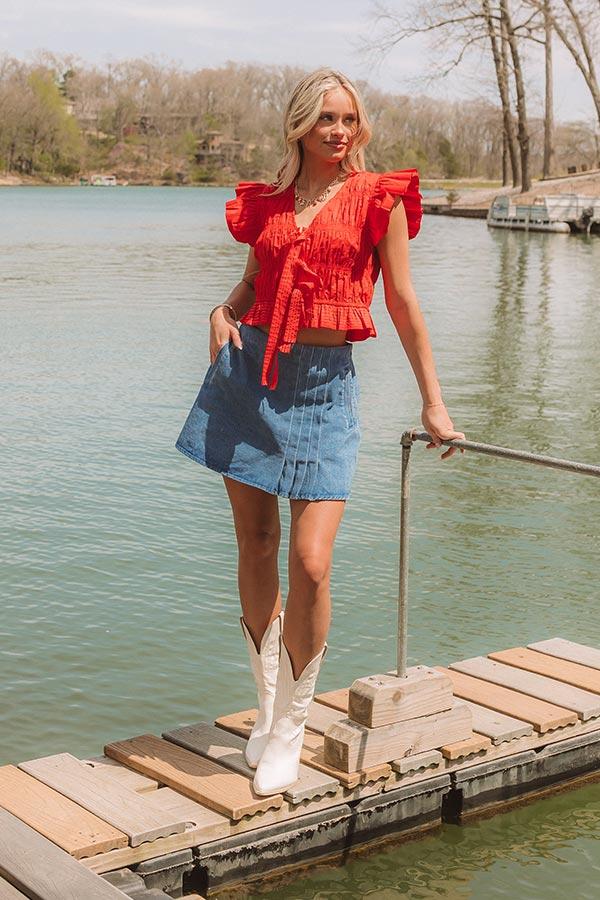 Impressions Liberty Lane Smocked Top