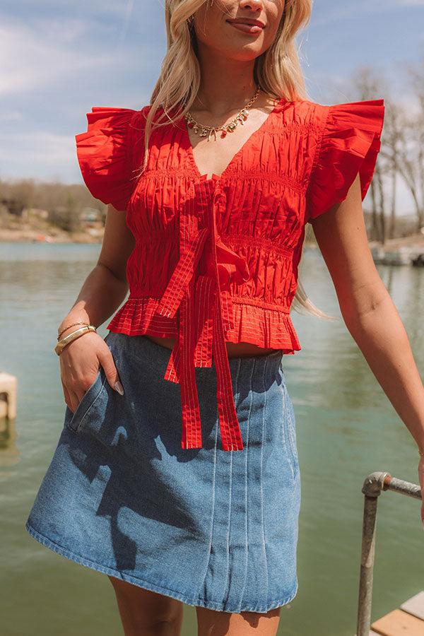 Impressions Liberty Lane Smocked Top