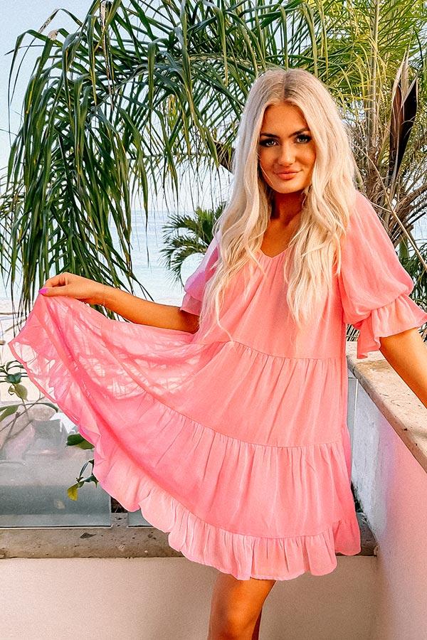 Impressions Light Of My Life Shift Dress In Pink