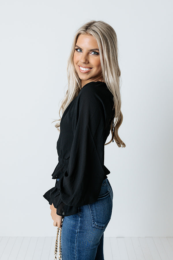 Impressions Living For Love Lace Up Top