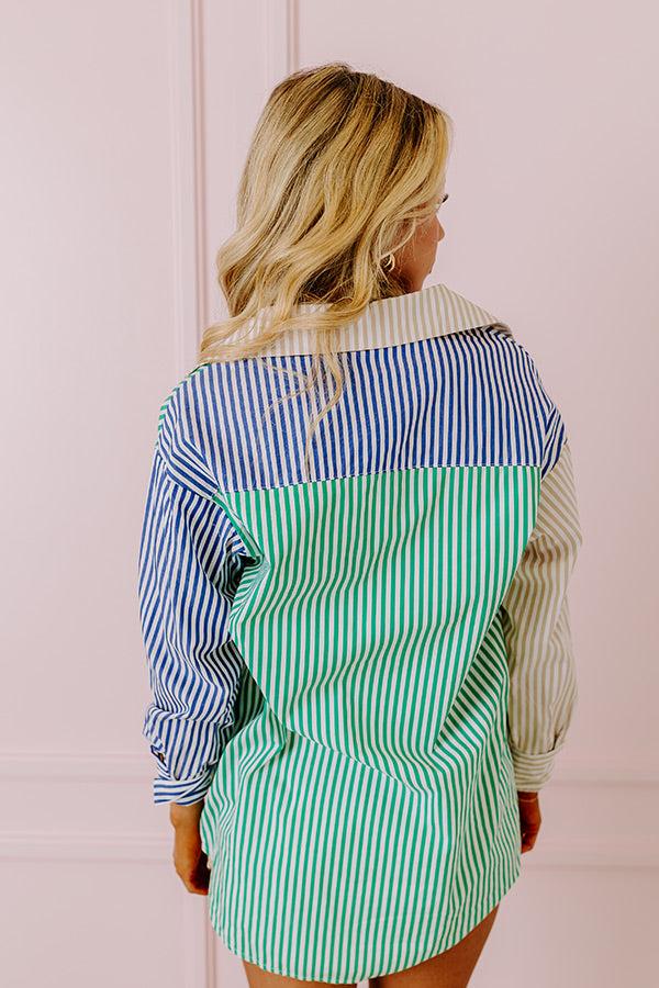 Impressions London Landmarks Color Block Button Up