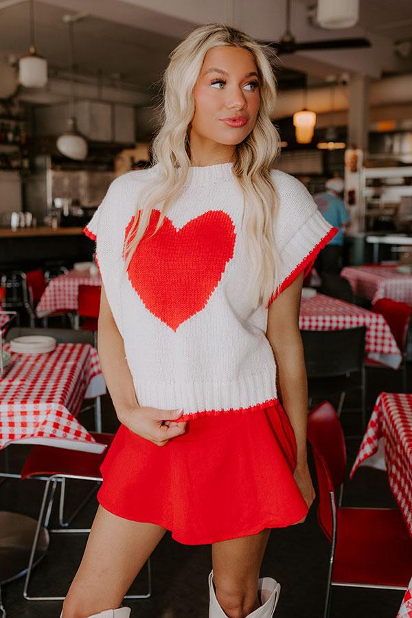 Impressions Love At First Sight Knit Sweater Top