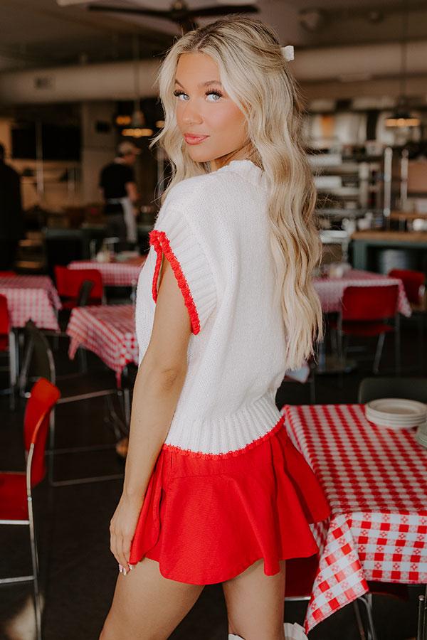 Impressions Love At First Sight Knit Sweater Top