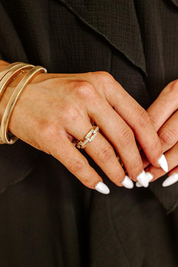 Impressions Love Link Ring In Gold