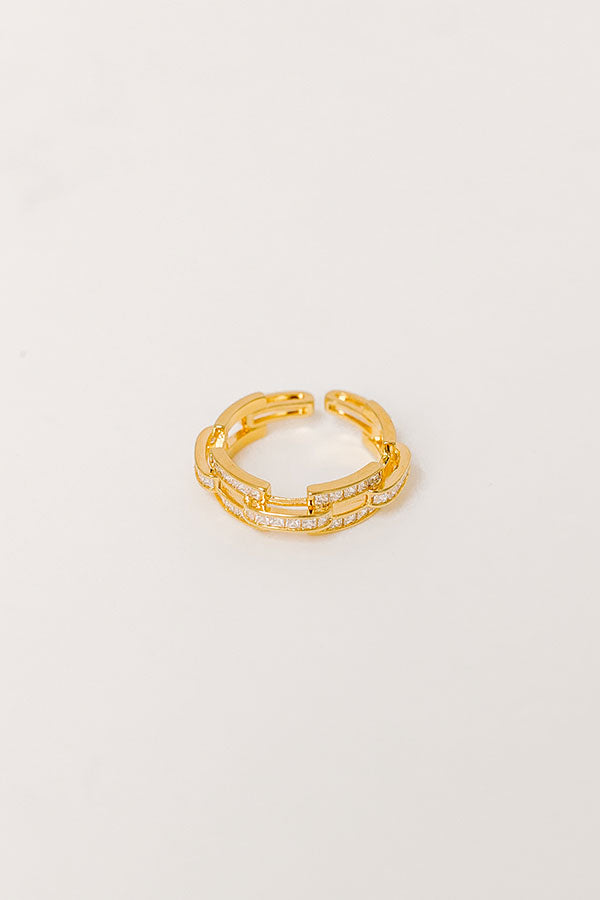Impressions Love Link Ring in Gold