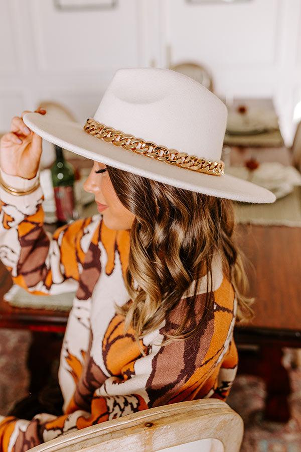 Impressions Love Of Lattes Felt Fedora In Ivory