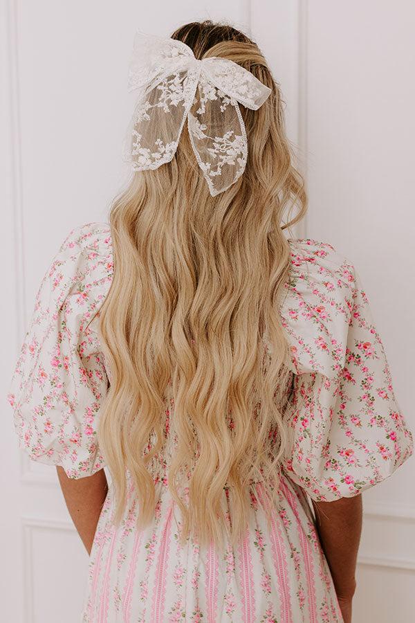 Impressions Love Story Lace Bow Hair Clip