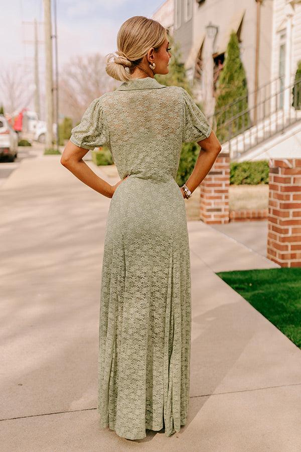 Impressions Lovely Details Lace Maxi Dress