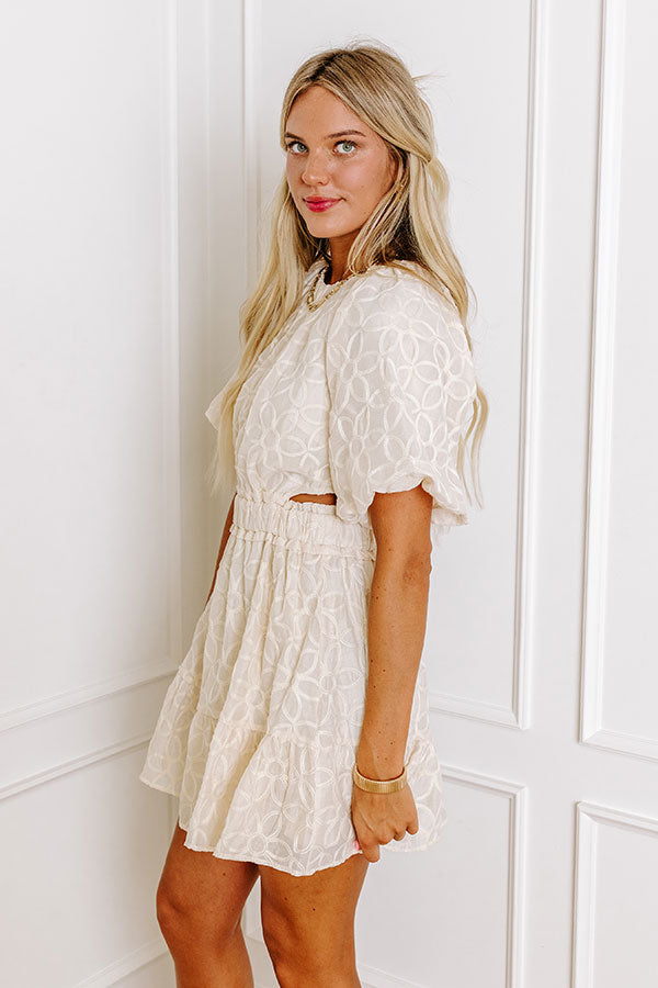 Impressions Loving Gaze Embroidered Mini Dress