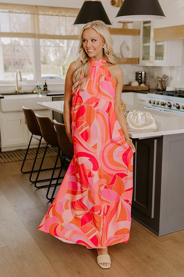 Impressions Loving Moment Maxi Dress in Pink