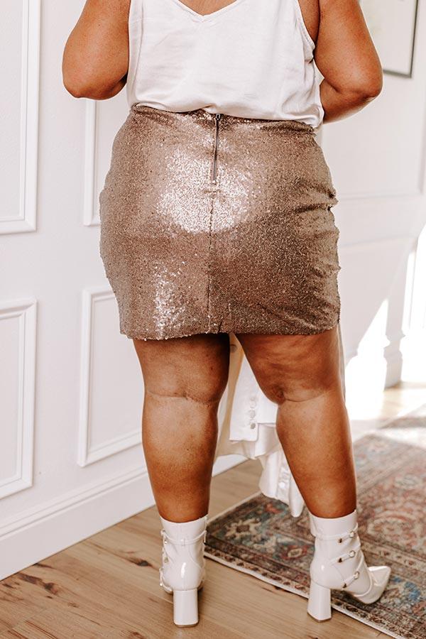 Impressions Luxe Moment Sequin Skirt Curves