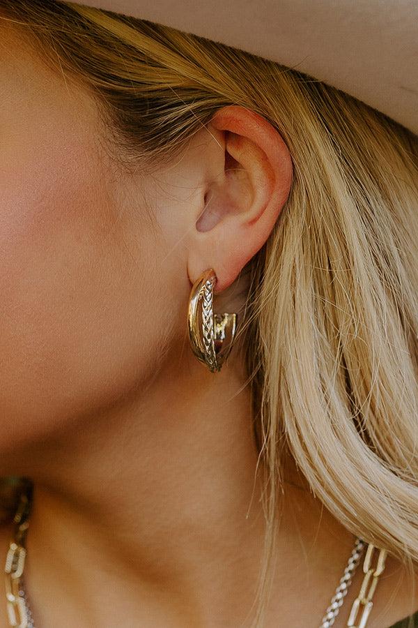 Impressions Magic Cityscape Hoop Earrings