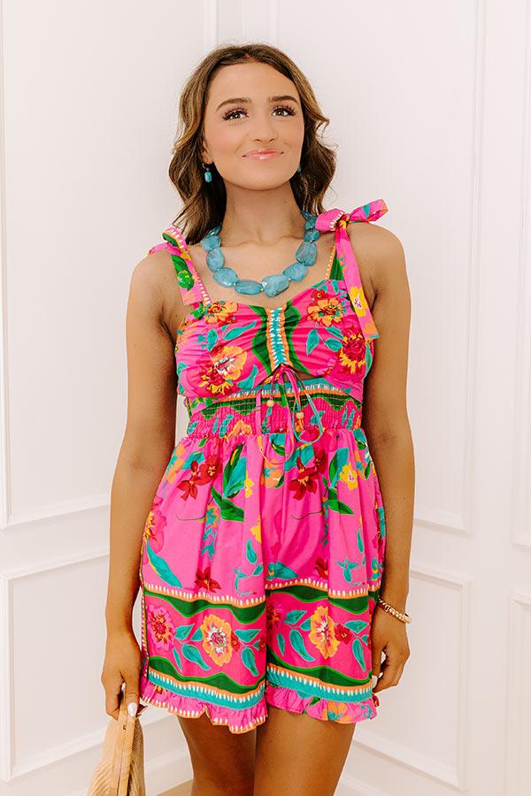 Impressions Mai Tais And Tikis Floral Romper